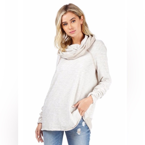 Free People Beach Cotton Cocoon Pullover Hoodie - Picture 5 of 7